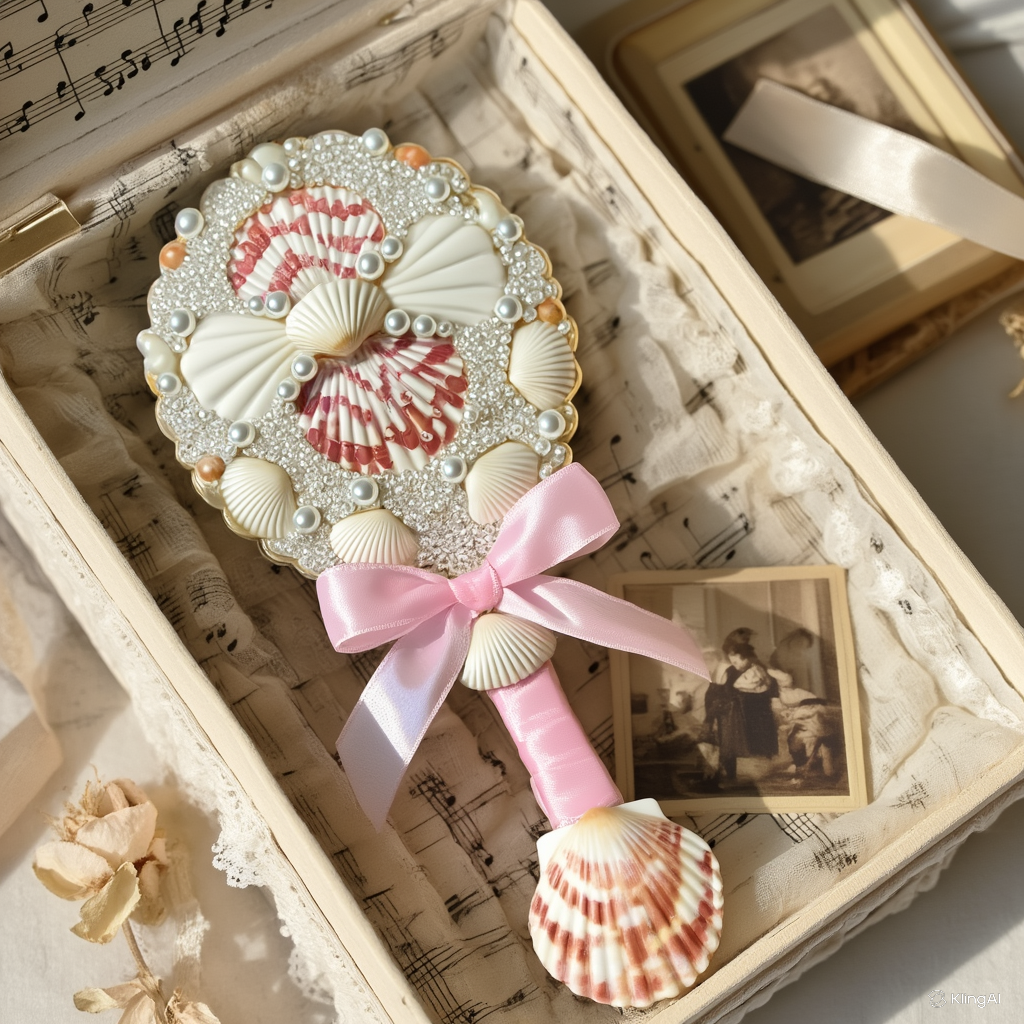 Seashell Ribbon Dream Mirror
